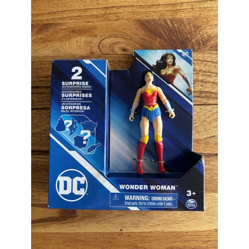 DC Comics WONDER WOMAN 4" Action Figure by Spin Master - New Sealed